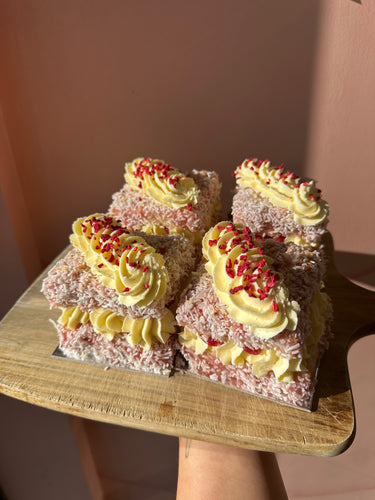 Raspberry Lamington Cake NAG (August Special, fri-sun only)