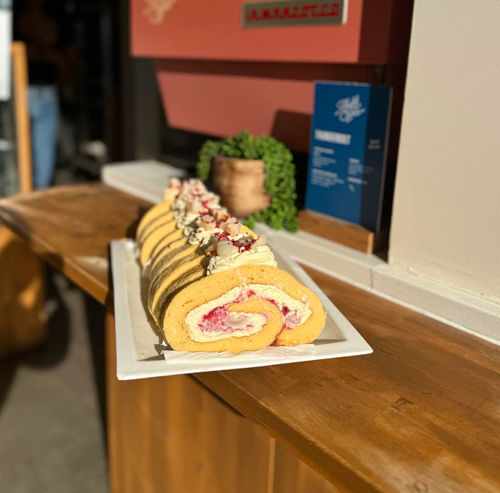 Swiss Roll Log - Lychee Raspberry with Rosewater (Oct Only) No Added Gluten (Fri - Sun Only)