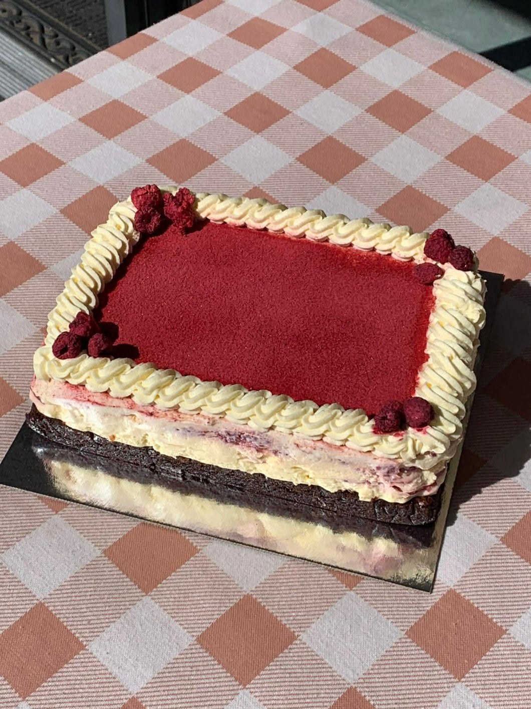 Raspberry Cheesecake Brownie Slab No Gluten